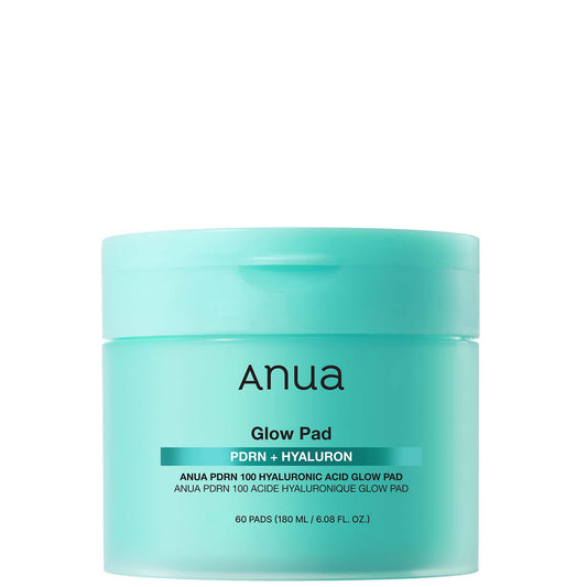 ANUA PDRN Hyaluronic Glow Pad 180ml 60pcs - Dischetti imbevuti illuminanti e idratanti