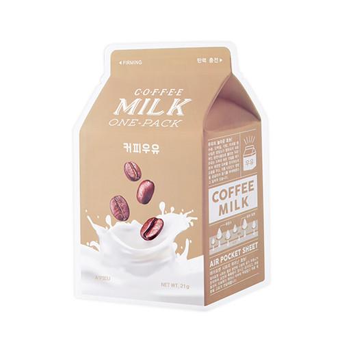 A PIEU Coffee Milk One Pack Mask 21g - Maschera viso di tessuto