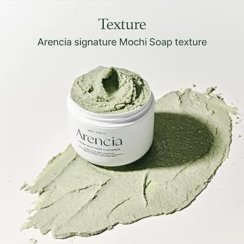 ARENCIA Fresh Green Rice Mochi Cleanser 120g - Detergente viso effetto mochi