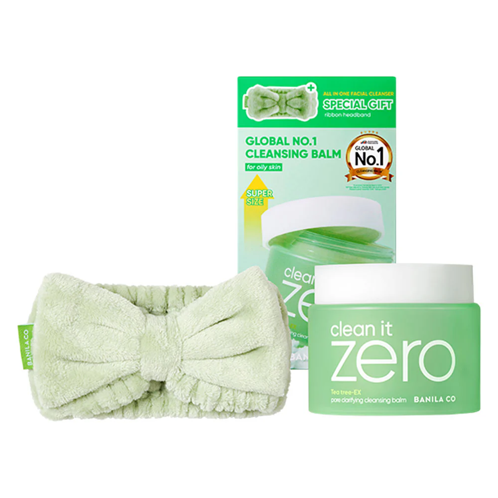 BANILA CO Clean It Zero Cleansing Balm Pore Clarifying SET 180ml + Headband - Set balm + fascia