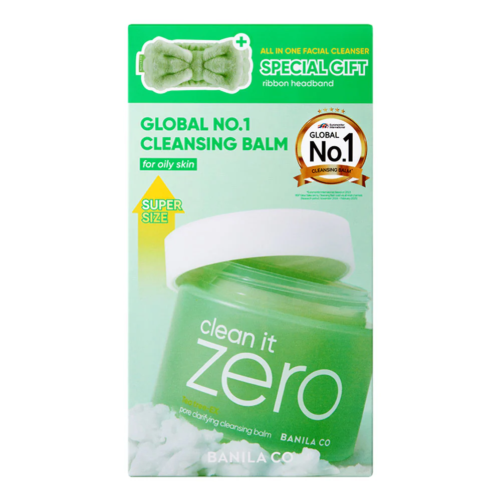 BANILA CO Clean It Zero Cleansing Balm Pore Clarifying SET 180ml + Headband - Set balm + fascia