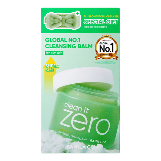 BANILA CO Clean It Zero Cleansing Balm Pore Clarifying SET 180ml + Headband - Set balm + fascia