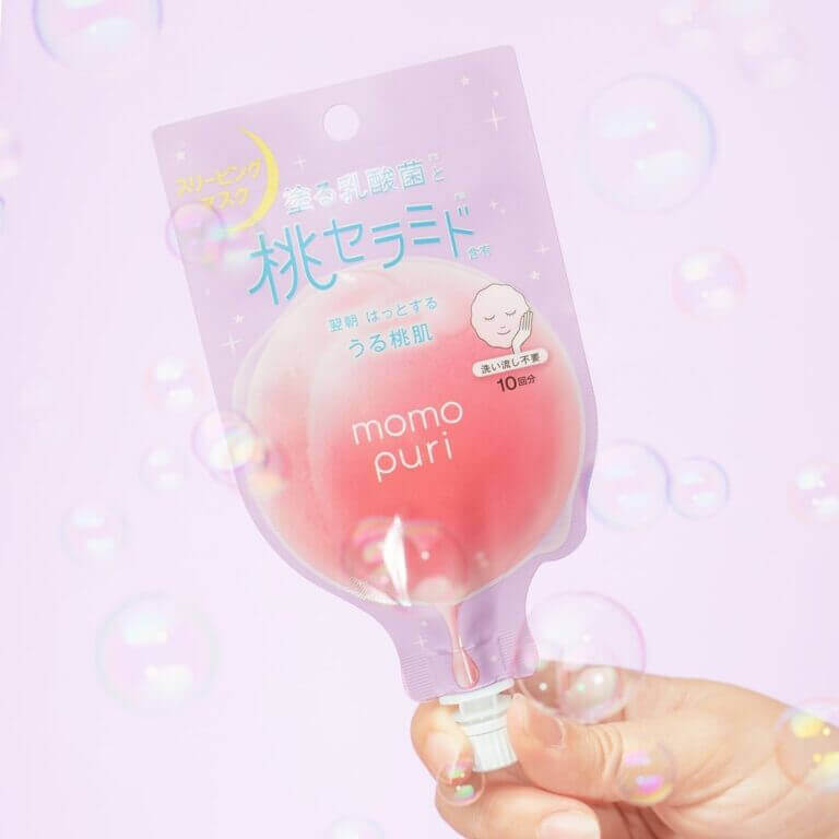 BCL Momopuri Fresh Dream In Mask 10ml - Maschera viso notturna alla pesca