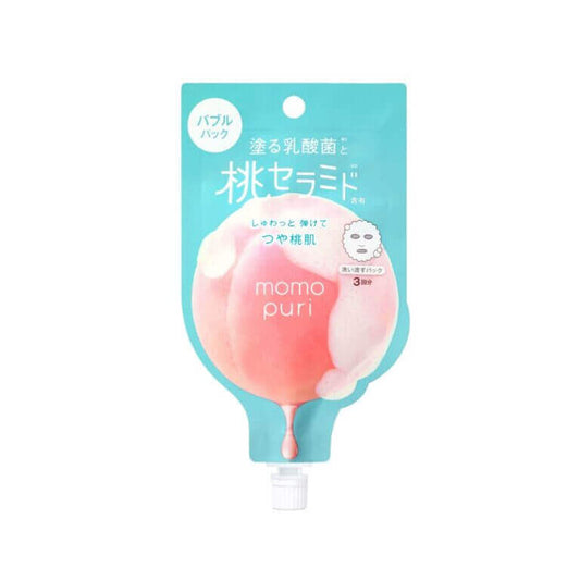 BCL Momopuri Fresh Bubble Pack 20ml - Maschera viso da risciacquo alla pesca