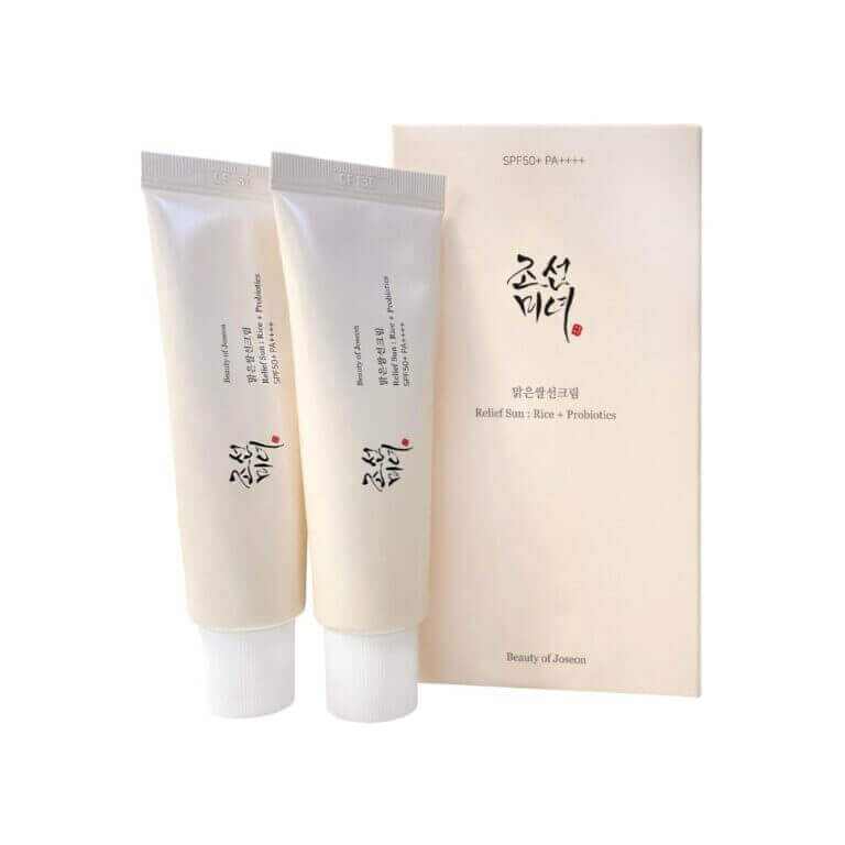 BEAUTY OF JOSEON Relief Sun: Rice+Probiotics SPF50+ PA++++ Set duo 50ml+50ml - Set protezioni solari