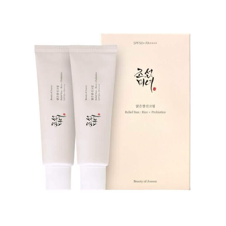 BEAUTY OF JOSEON Relief Sun: Rice+Probiotics SPF50+ PA++++ Set duo 50ml+50ml - Set protezioni solari