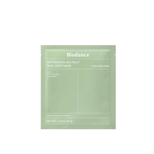 BIODANCE Refreshing Sea Kelp Real Deep Mask 34g - Maschera viso in idrogel con alga kelp
