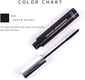 BEAUTY OF MAJESTY B.O.M Wonderproof Mascara Long & Curl #01 Super Black 8g - Mascara incurvante nero