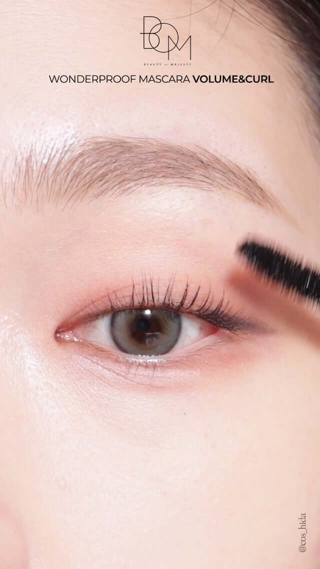 BEAUTY OF MAJESTY B.O.M Wonderproof Mascara Long & Curl #01 Super Black 8g - Mascara incurvante nero