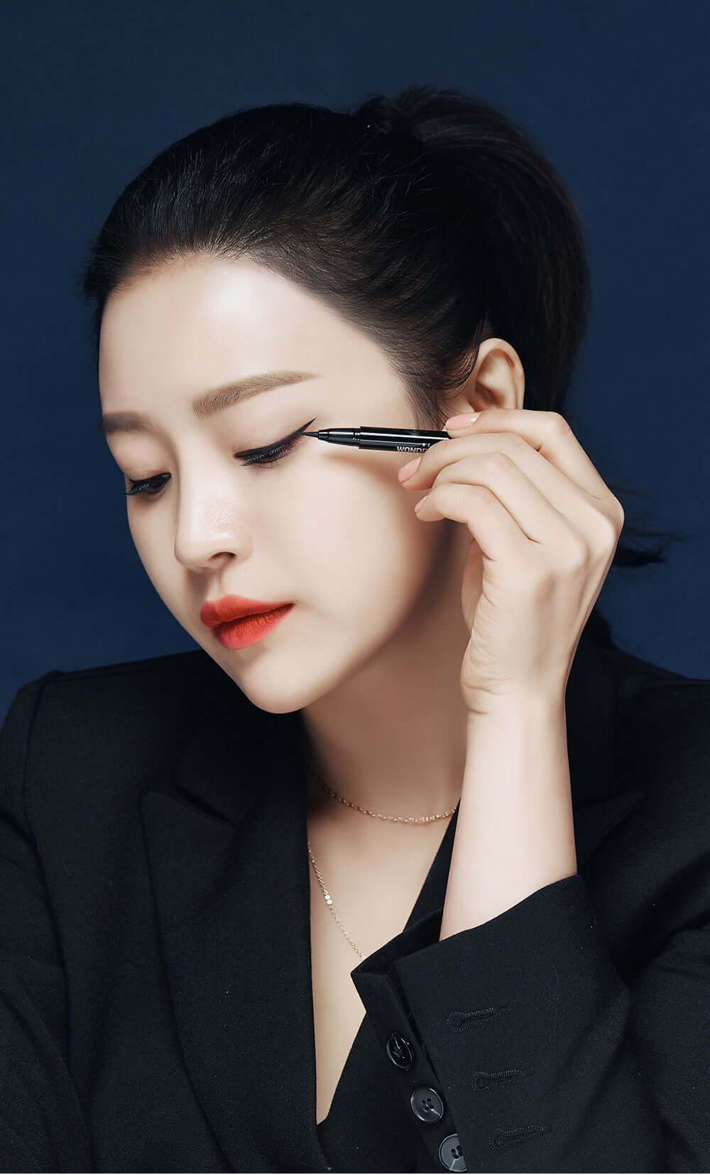 BEAUTY OF MAJESTY B.O.M Wonderproof Pen Eye Liner #1 Wonder Black 0,5g - Eyeliner a penna color nero