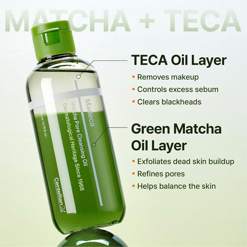 CENTELLIAN24 Madeca Matcha Pore Cleansing Oil 200ml - Olio Detergente Coreano Purificante per Pori