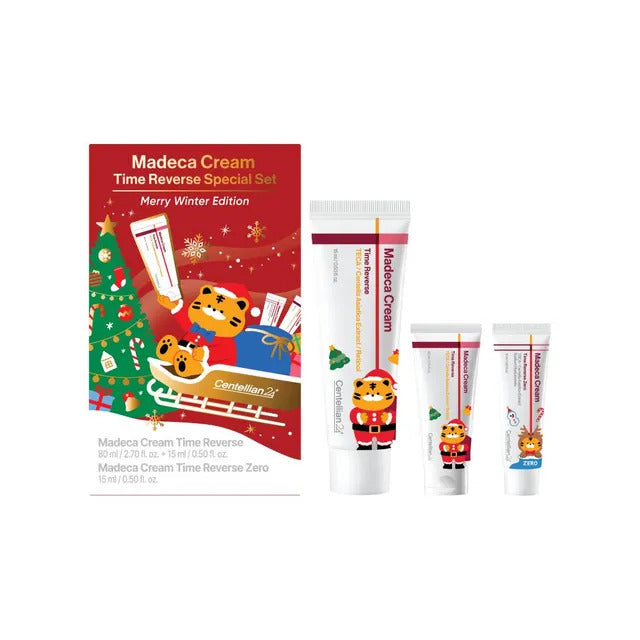 CENTELLIAN24 Madeca Cream Time Reverse Special Set Merry Winter Edition, 80ml, 15ml, 15ml