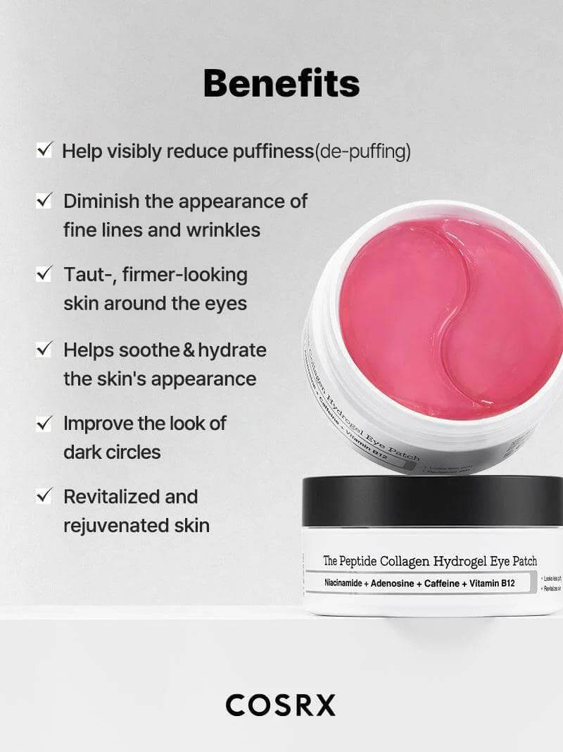 COSRX The Peptide Collagen Hydrogel Eye Patch 85g 60pcs - Patch occhi idratanti