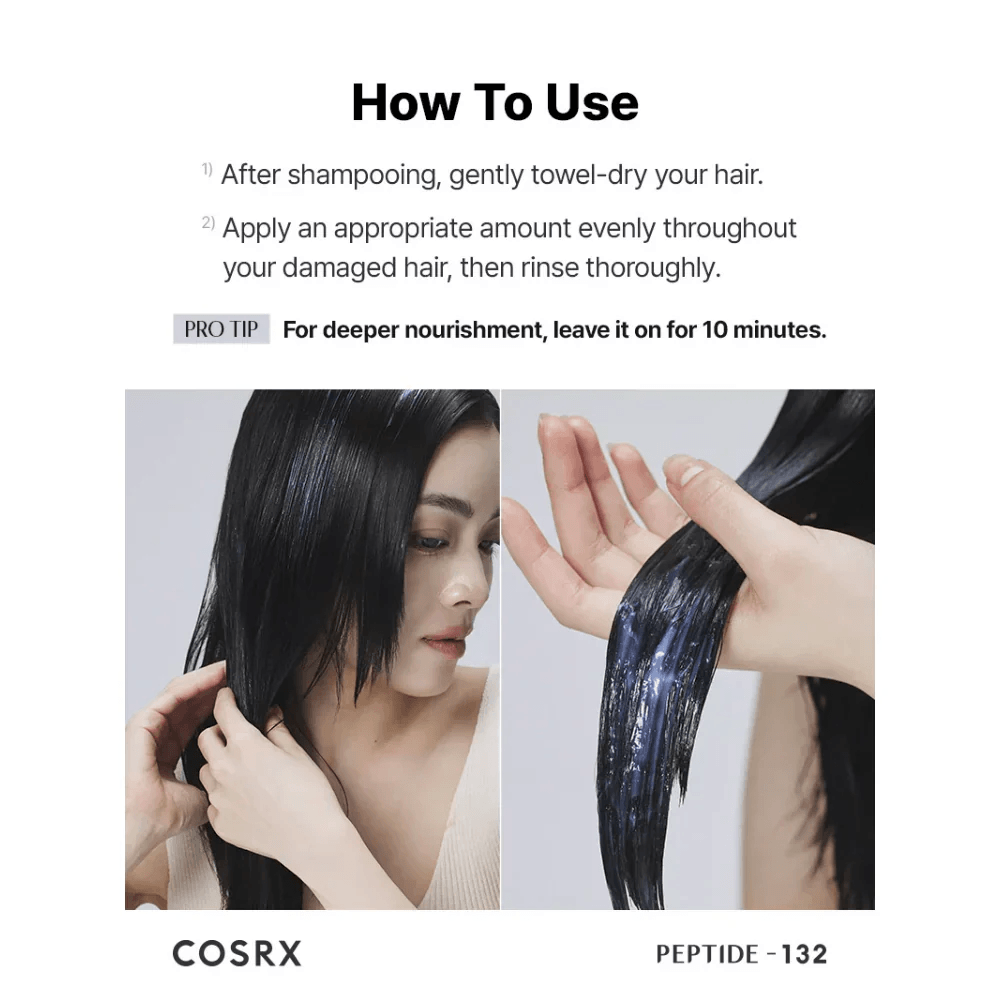 COSRX Peptide-132 Ultra Perfect Hair Bonding Treatment 120ml - Trattamento balsamo ai peptidi