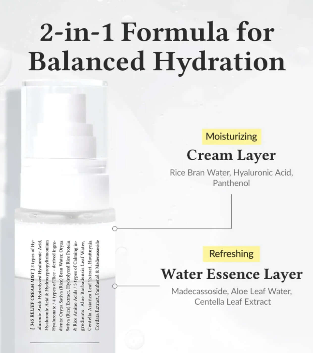 DR. ALTHEA 345 Relief Cream Mist 100ml - Mist in crema