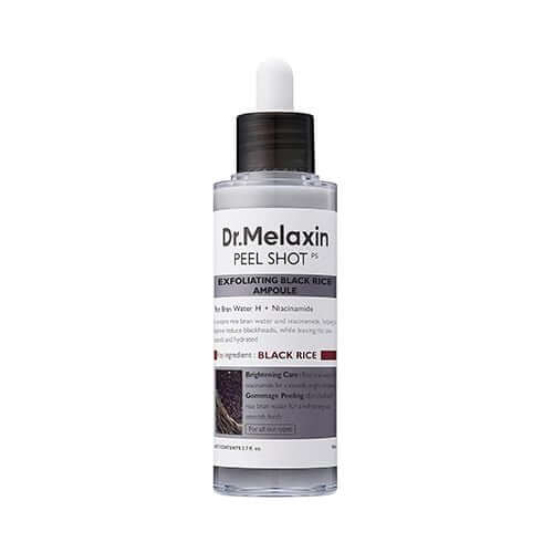 DR.MELAXIN Peel Shot Exfoliating Black Rice Ampoule 80ml - Esfoliante al riso nero