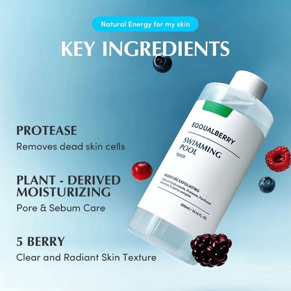EQQUAL BERRY Swimming Pool Toner 155ml - Tonico idratante