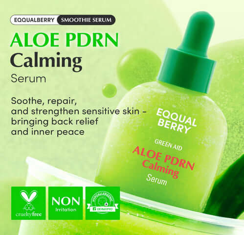 EQQUALBERRY Aloe PDRN Serum 30ml - siero lenitivo con PDRN dell'aloe