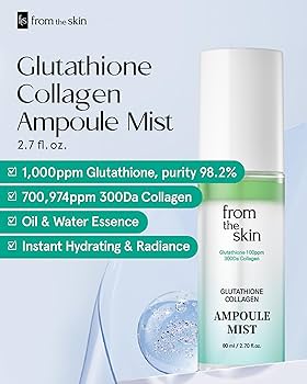 FROM THE SKIN Glutathione Collagen Ampoule Mist 80ml - Mist spray viso idratante anti-age