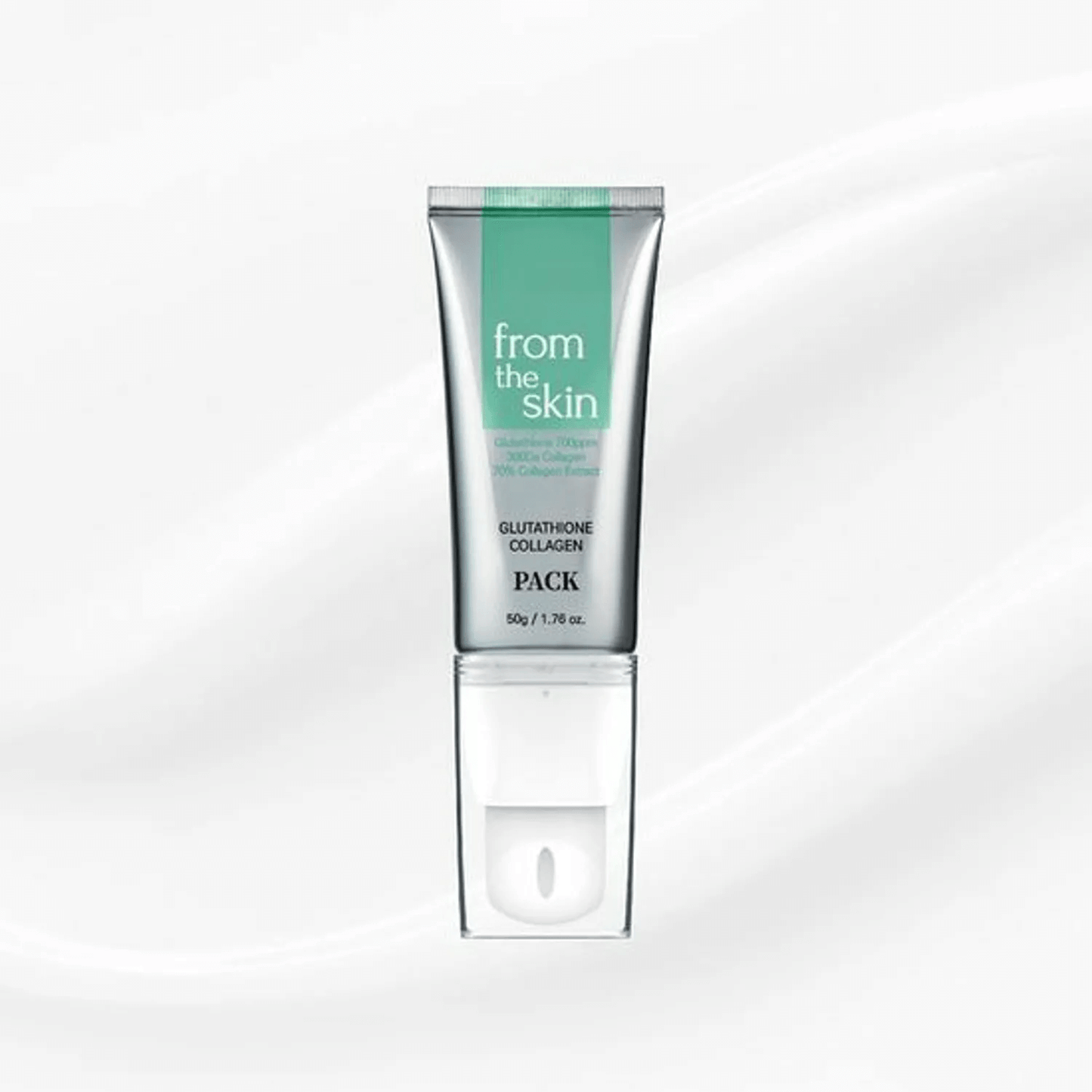 FROM THE SKIN Glutathione Collagen Pack 50g - Maschera viso illuminante e idratante effetto pellicola