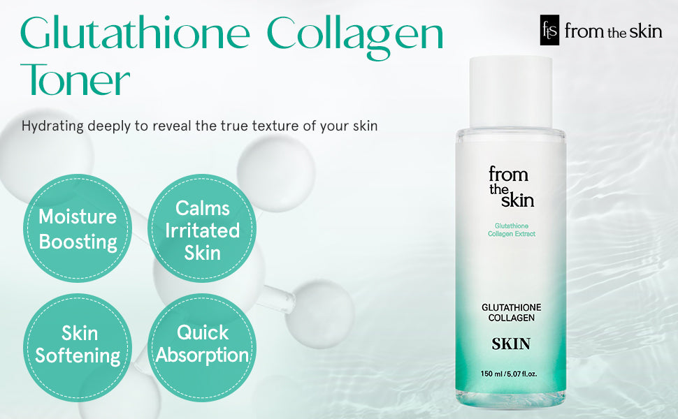 FROM THE SKIN Glutathione Collagen Skin 150ml - Tonico viso con Glutatione e collagene
