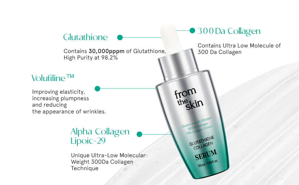 FROM THE SKIN Glutathione Collagen Serum 50ml - Siero slow age con Glutatione e Collagene