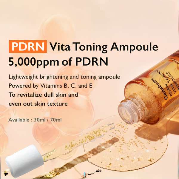 GENABELLE PDRN Vita Toning Ampoule 30ml - Ampoule siero coreano anti-età