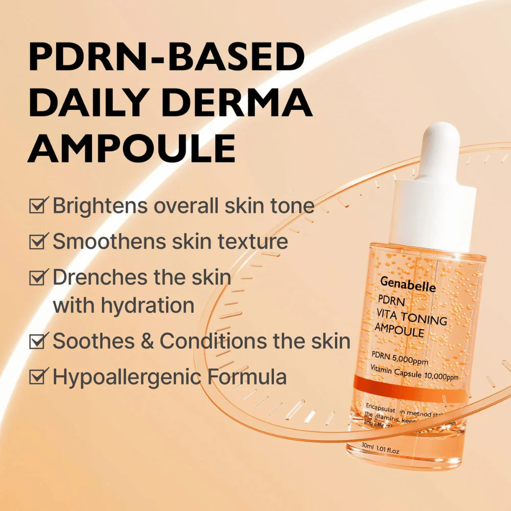 GENABELLE PDRN Vita Toning Ampoule 30ml - Ampoule siero coreano anti-età