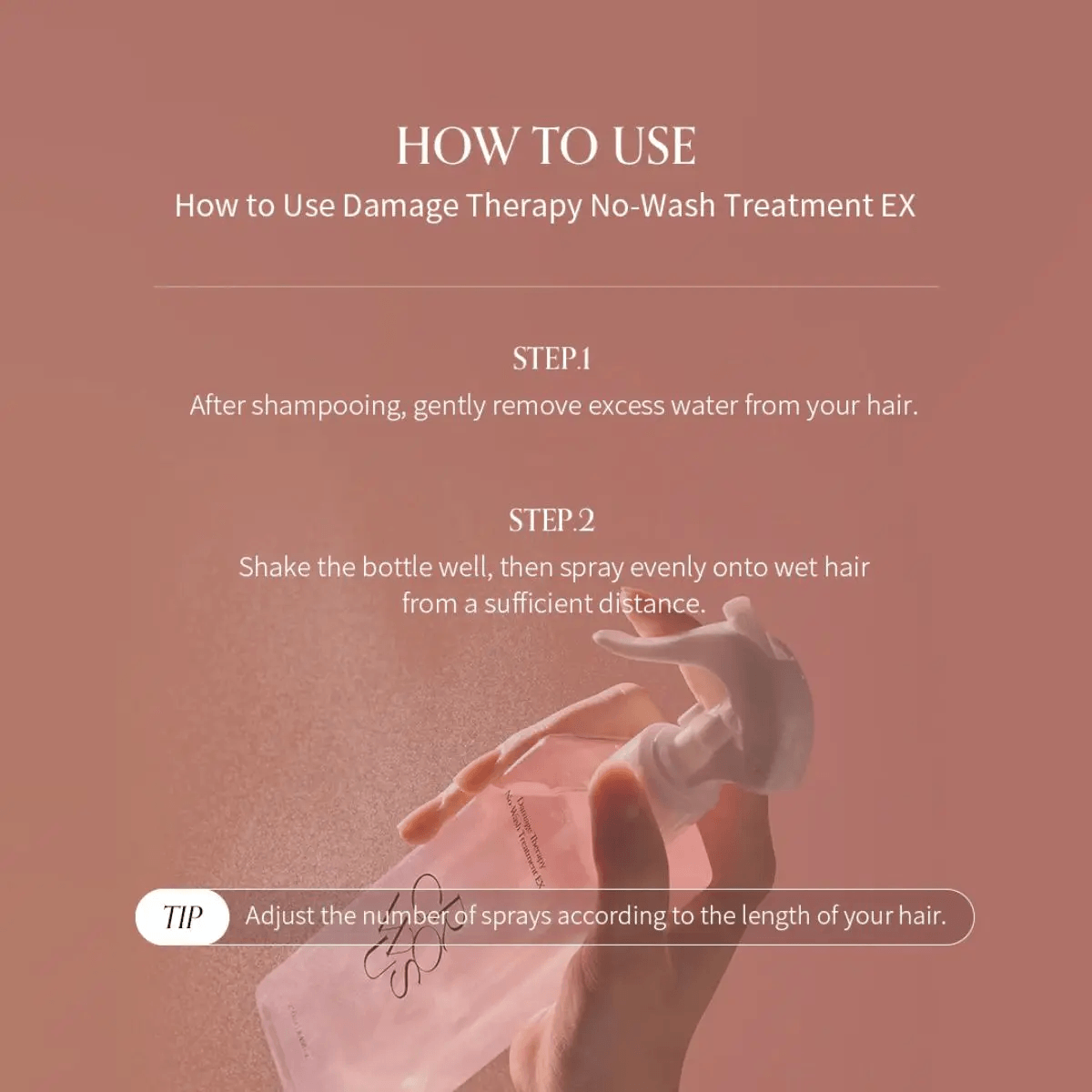 GROWUS Damage Therapy No-wash Treatment EX 250ml - Trattamento capelli senza risciacquo