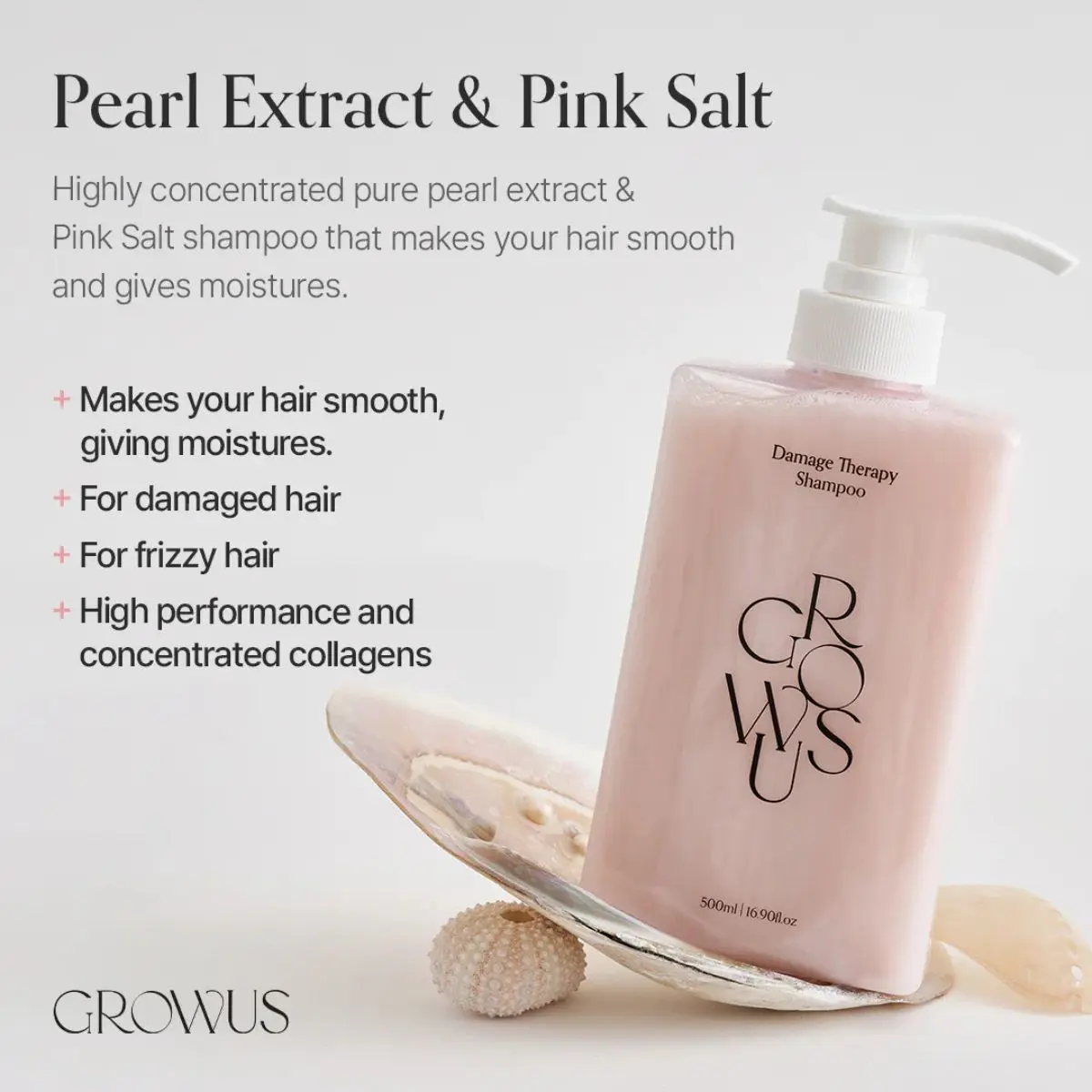 GROWUS Damage Therapy Shampoo EX 500ml - Shampoo per capelli stressati