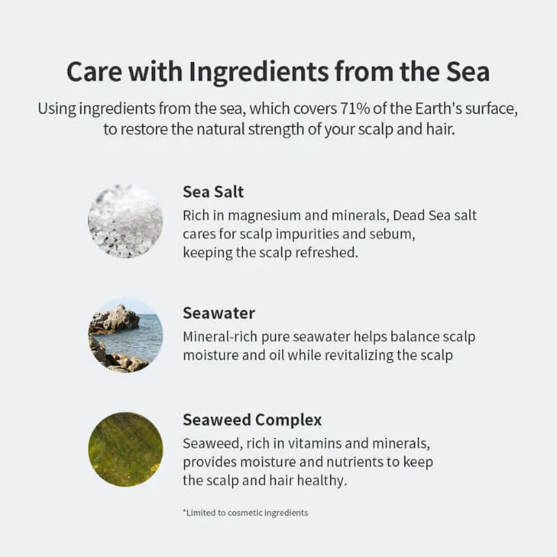 GROWUS Sea Salt Therapy Scalp Scaler 120g - Scrub coreano per lo scalpo