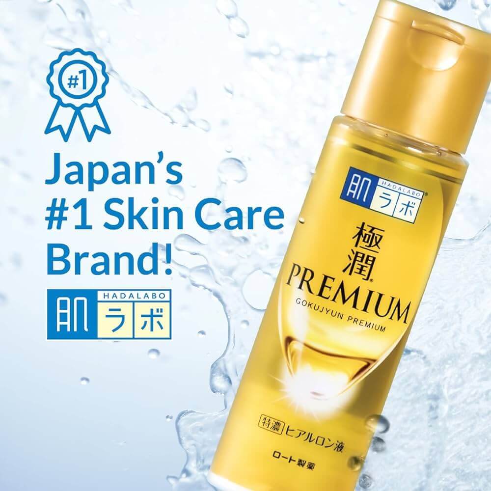 ROHTO MENTHOLATUM HADA LABO Gokujyun Premium Hyaluronic Lotion 170ml - 2023 RENEWAL  - Tonico viso