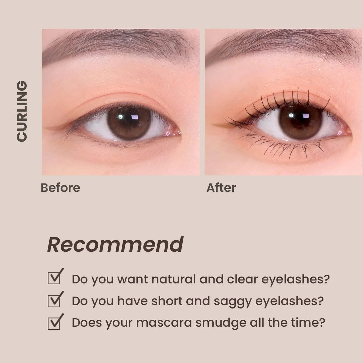 HEIMISH Dailism Smudge Stop Mascara Black Curling 9g - Mascara incurvante