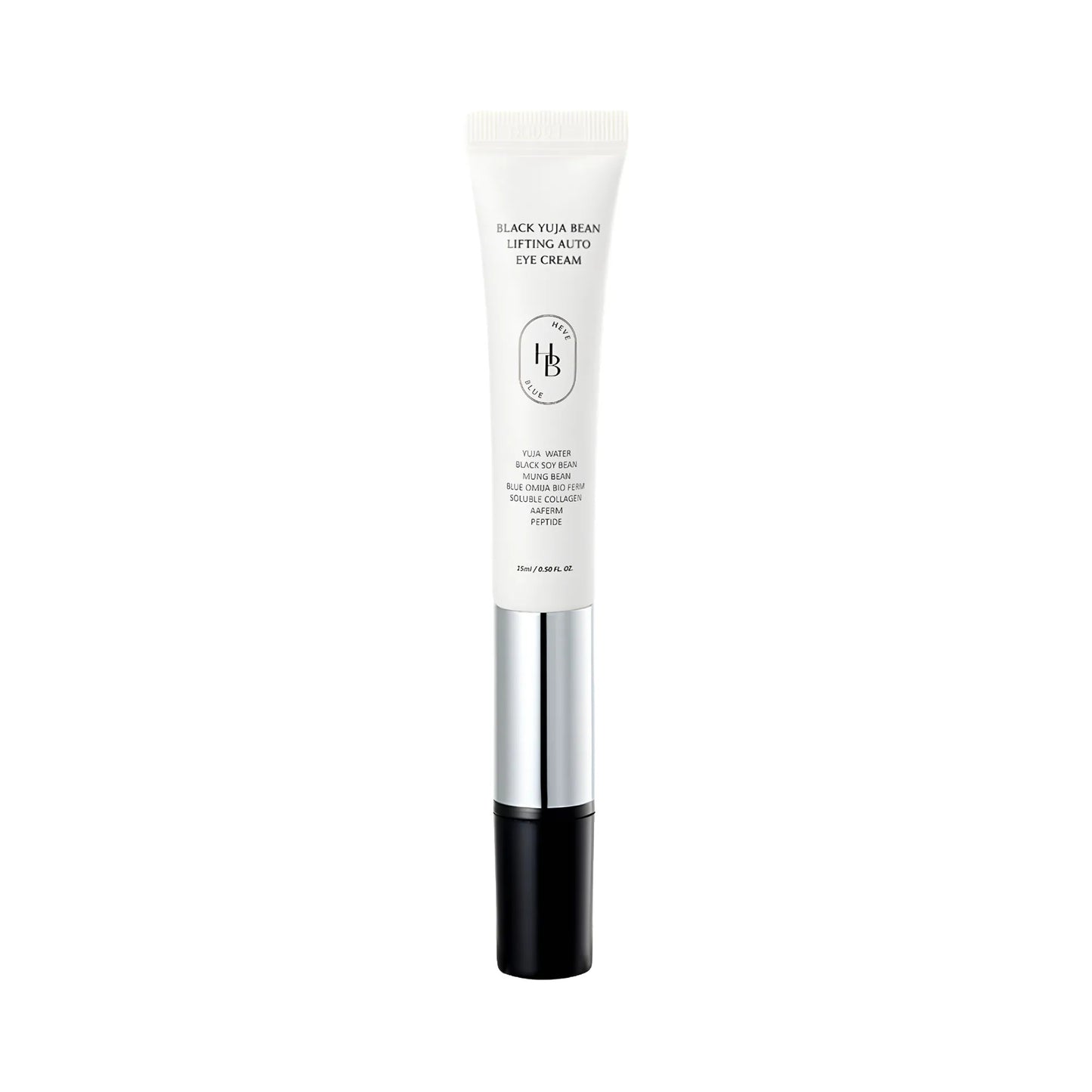 HEVEBLUE Black Yuja Bean Lifting Auto Eye Cream 15ml - Contorno occhi con testina vibrante