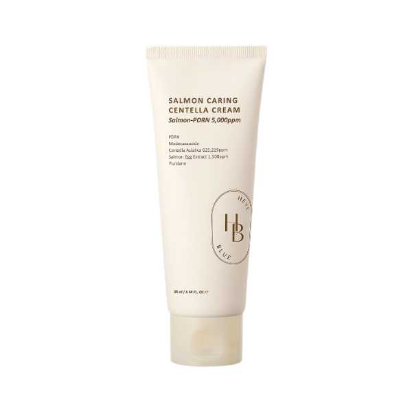 HEVEBLUE Salmon Caring Centella Cream 100ml - Crema viso coreana con centella