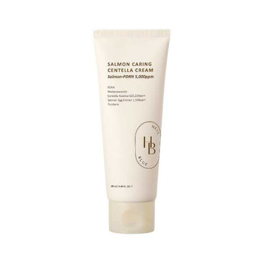 HEVEBLUE Salmon Caring Centella Cream 100ml - Crema viso coreana con centella