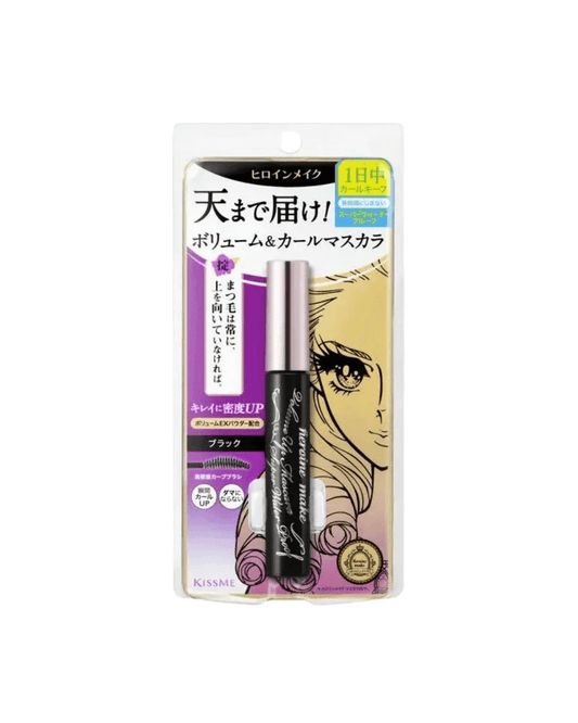 ISEHAN Kiss Me Heroine Make Volume & Curl Mascara Super Waterproof 6g - Mascara extra waterproof nero