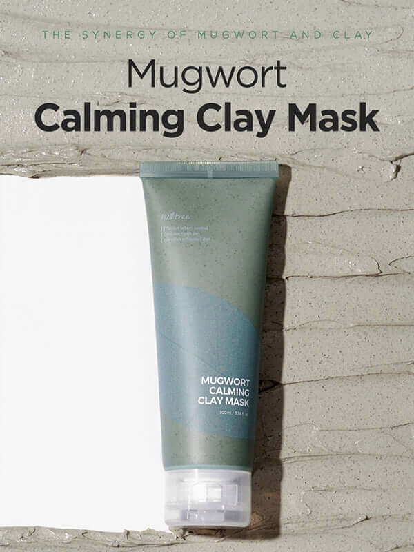 ISNTREE Real Mugwort Calming Clay Mask 100ml - Maschera da risciacquo