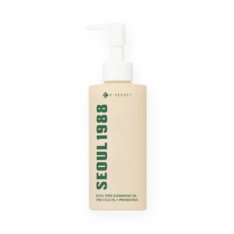 K-SECRET SEOUL 1988 Cleansing Oil : Pine Cica 1% + Probiotics 200ml - Olio detergente con probiotici e aghi di pino