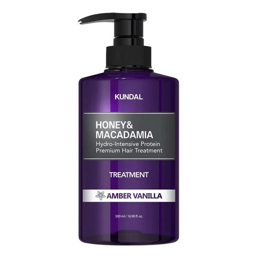 KUNDAL Honey & Macadamia Protein Treatment Amber Vanilla 500ml - Balsamo trattamento intensivo capelli danneggiati