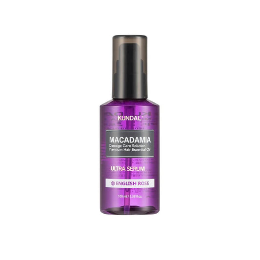 KUNDAL Macadamia Hair Serum English Rose 100ml - Olio siero idratante per capelli