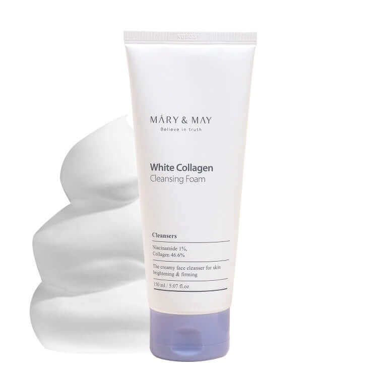 MARY & MAY White Collagen Cleansing Foam - 150 ml - HomeSkin