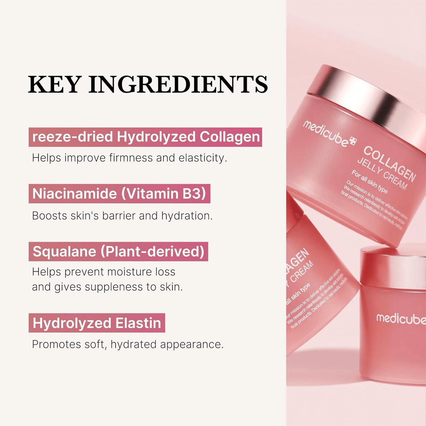 MEDICUBE Collagen Jelly Cream 110ml - Crema viso gel idratante al collagene