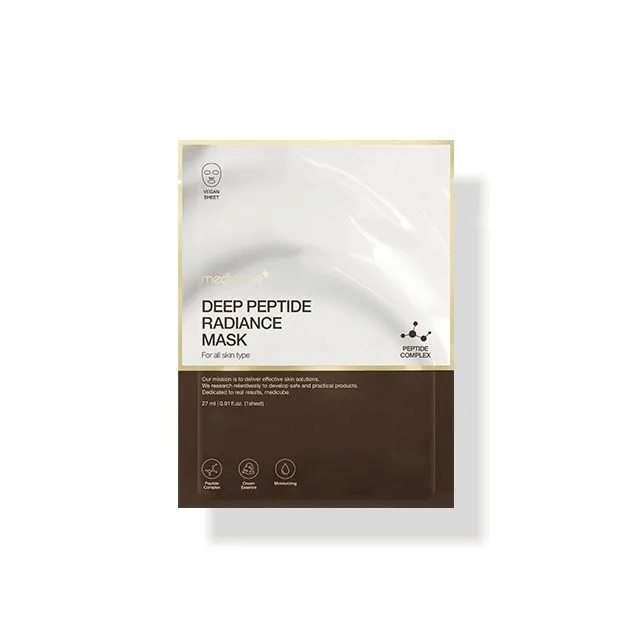 MEDICUBE Deep Peptide Radiance Mask 27ml - Maschera illuminante ai peptidi