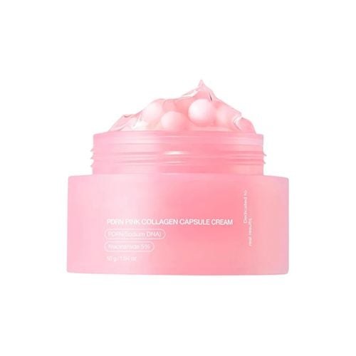 MEDICUBE  PDRN Pink Collagen Capsule Cream 55g - Crema viso con capsule al dna di salmone