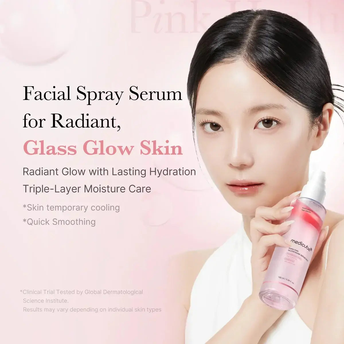 MEDICUBE PDRN Pink Glutathione Serum Mist 100ml - Mist spray bifasica
