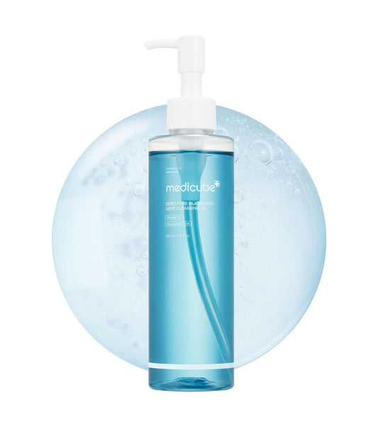 MEDICUBE Zero Pore Blackhead Deep Cleansing Oil 205ml - Olio detergente specializzato per i pori