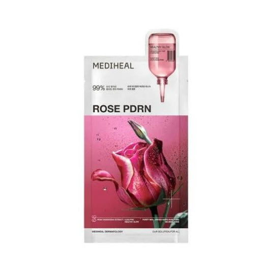 MEDIHEAL Rose PDRN Essential Mask Healthy Glow 24ml - Maschera viso PDRN