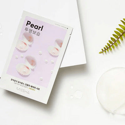MISSHA Airy Fit Sheet Mask Pearl 19g - Maschera viso illuminante