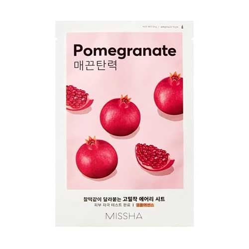 MISSHA Airy Fit Sheet Mask Pomegranate 19g - maschera viso alla melagrana slow age